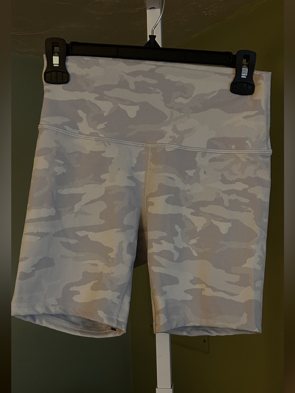 lululemon athletica Gray Camo High-Rise Bike Shorts